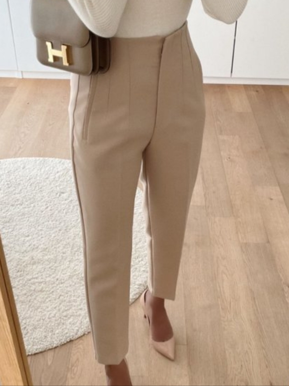 Zara High-Waist Tailored Pants